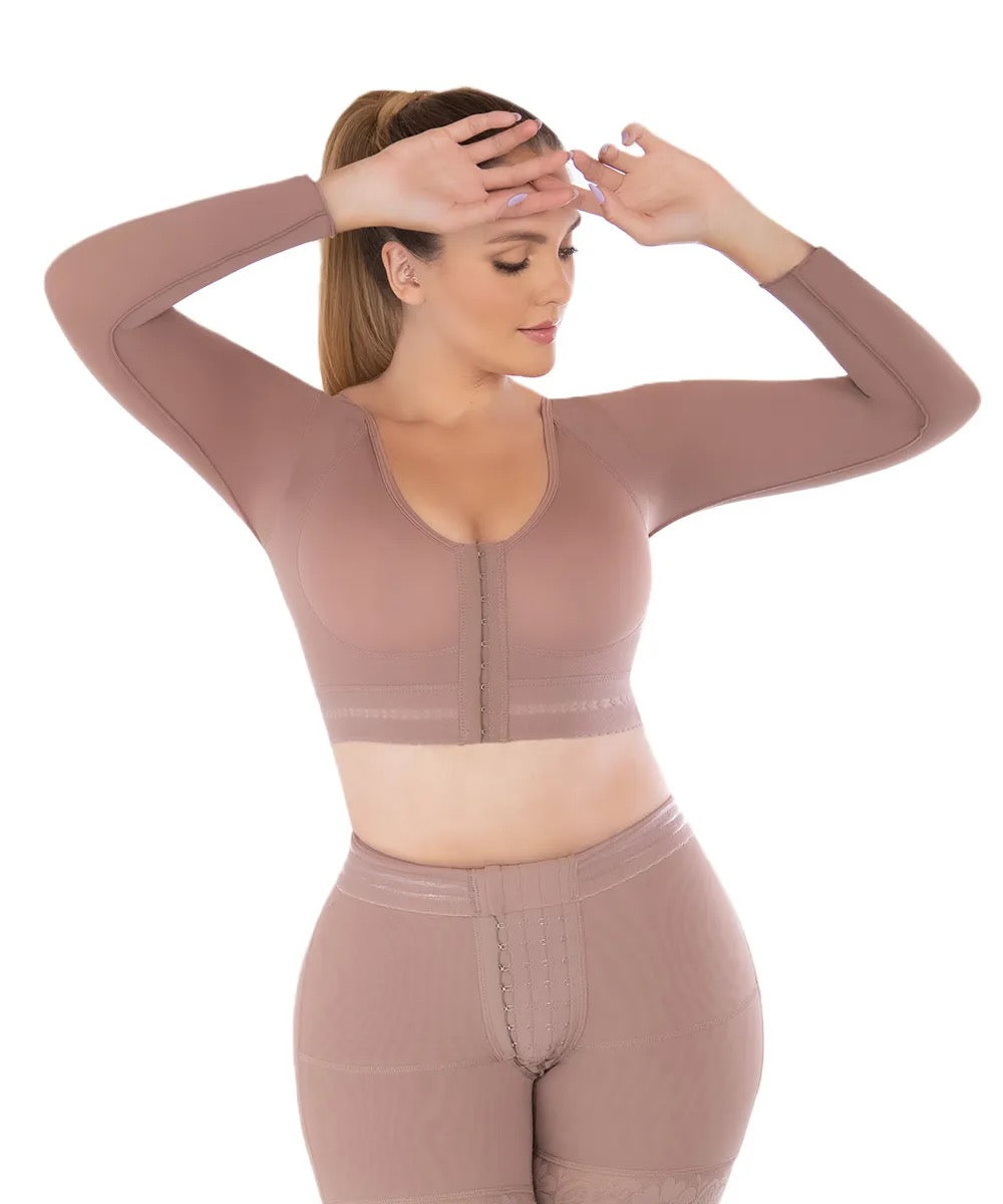 377 - BRA WITH COMPRESSION SLEEVES