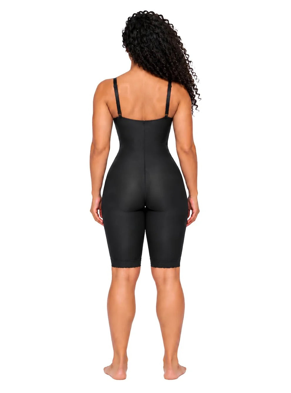 Medium Compression Knee-Length Bodysuit with Built-In Bra