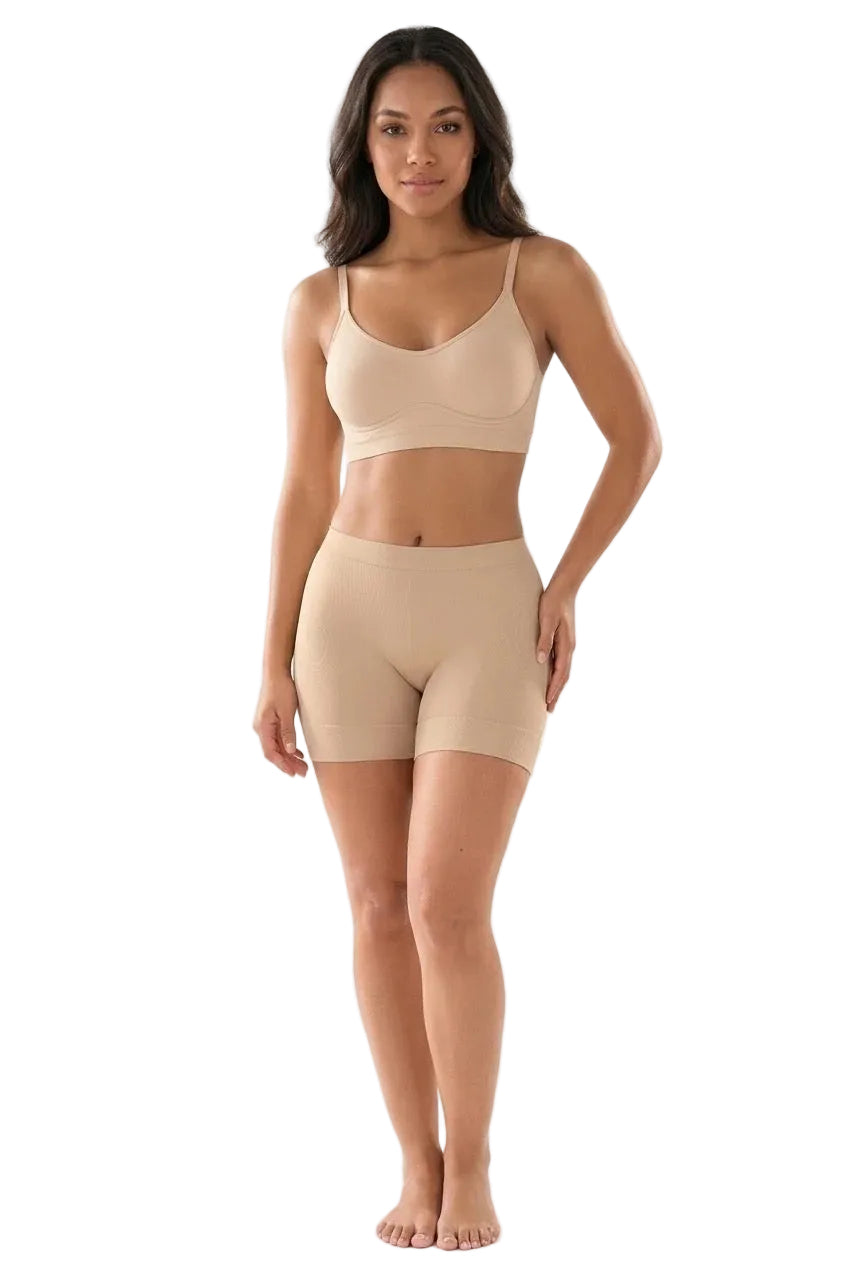 Stretchy Boxer Short With Lower Tummy Compression