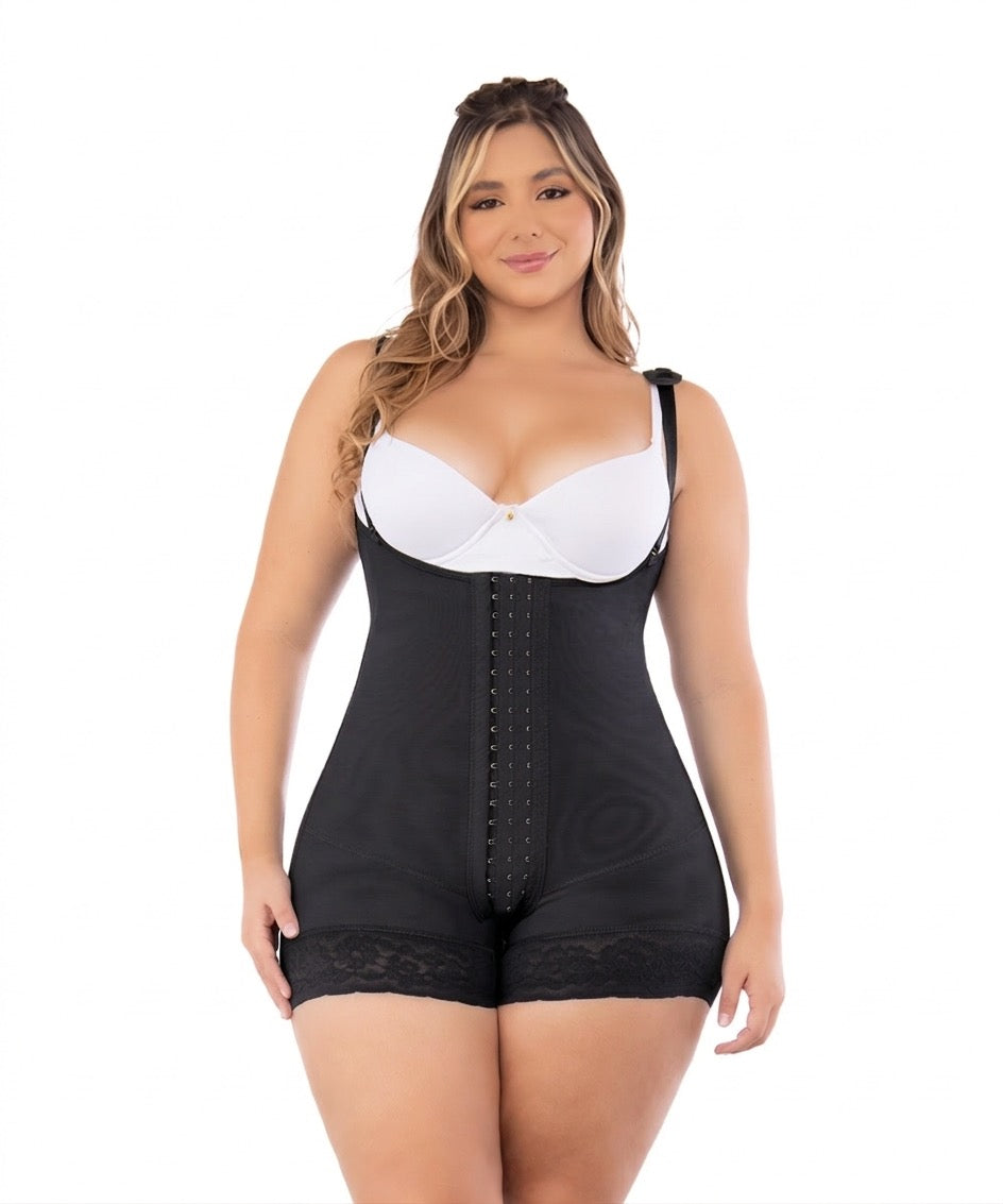Smaller Waist Wider Buttock Fit with Hooks and Perineal Opening
