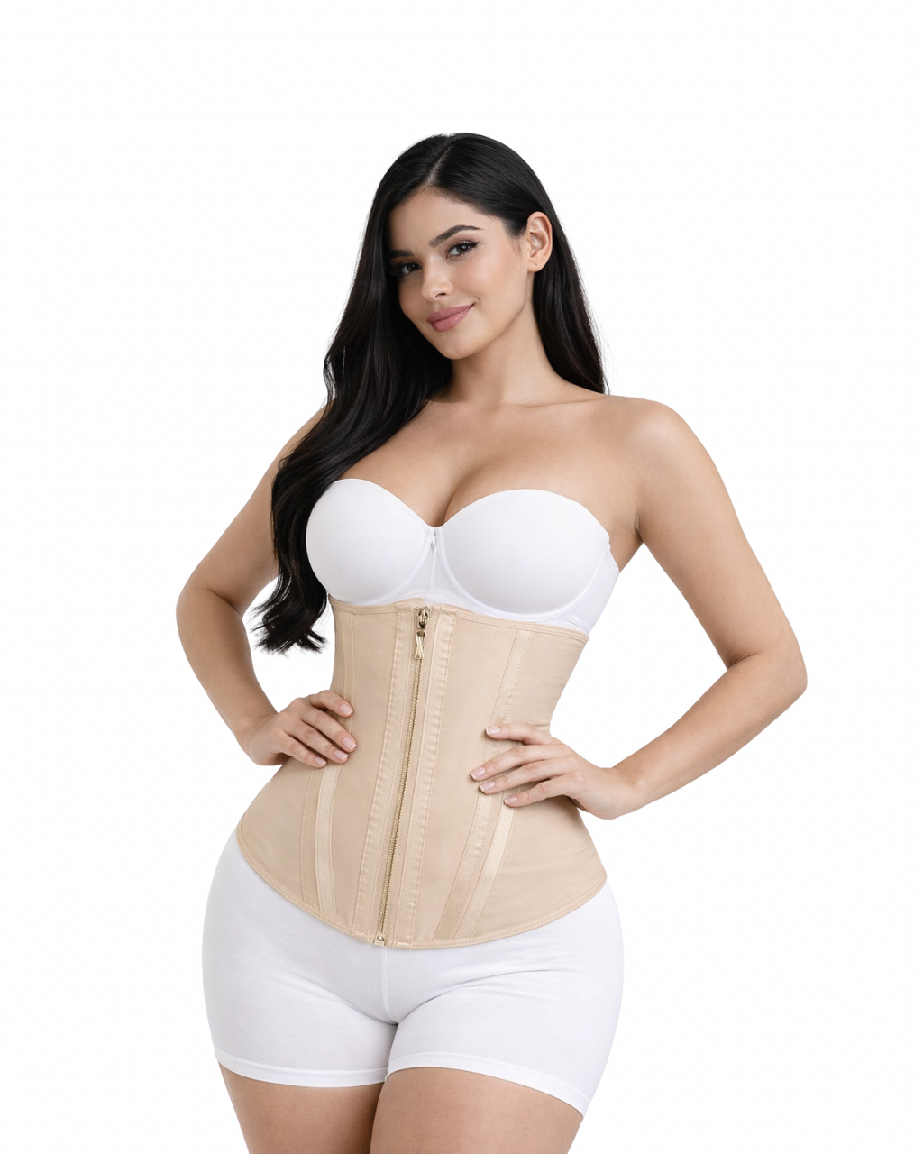 2020 - Dual Compression Waist Trainer, 3 Hook Level & Zipper