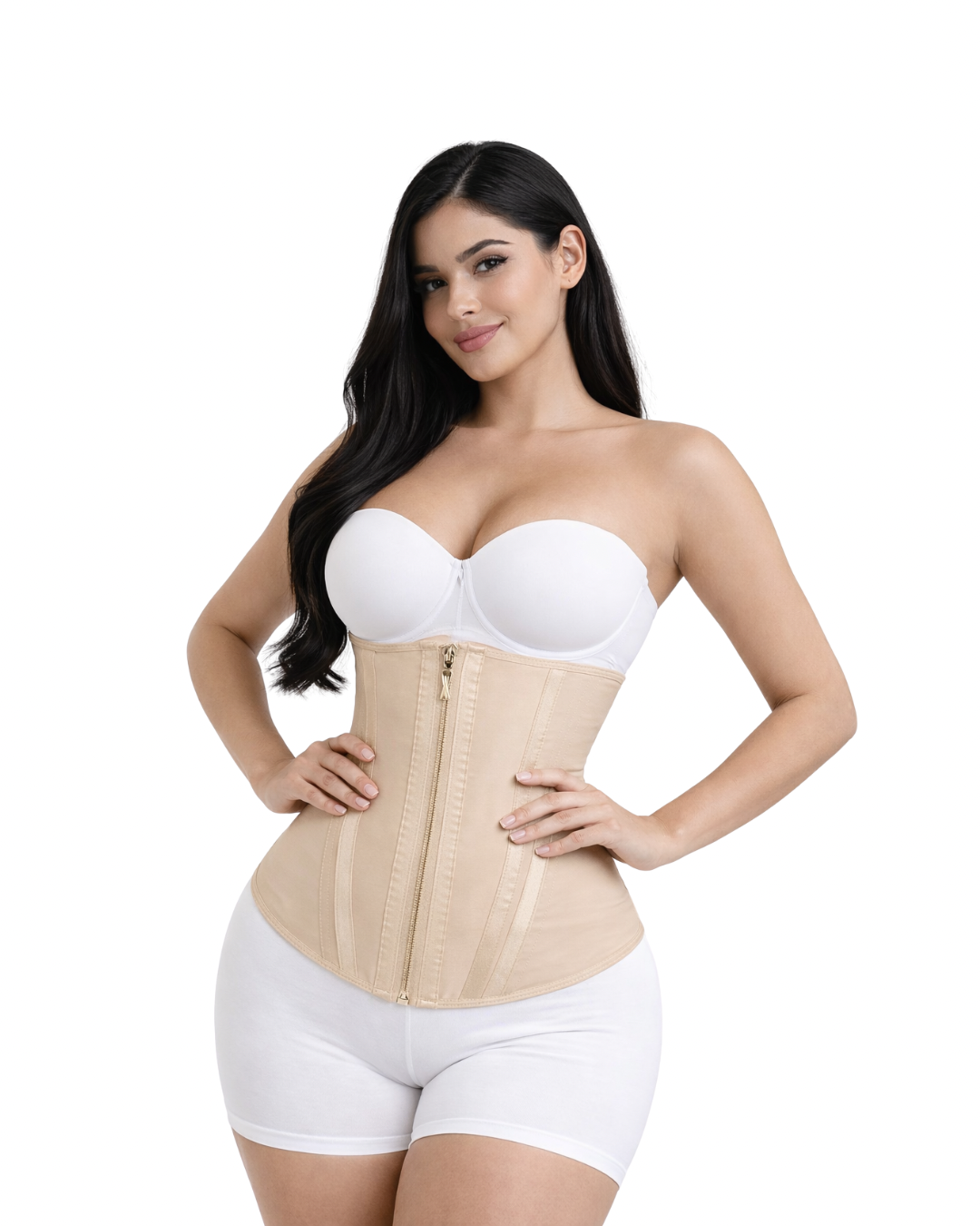 2020 - Dual Compression Waist Trainer, 3 Hook Level & Zipper